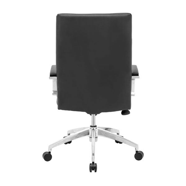 27.5" X 27.5" X 47.6" Black Leatherette Comfort Office Chair