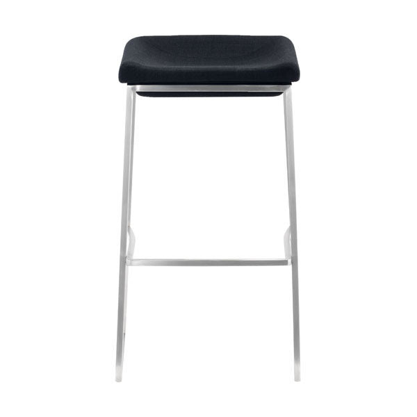 15.7" X 18" X 29.9" 2 Pcs Dark Gray Polyblend Barstool