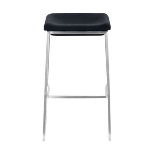 15.7" X 18" X 29.9" 2 Pcs Dark Gray Polyblend Barstool