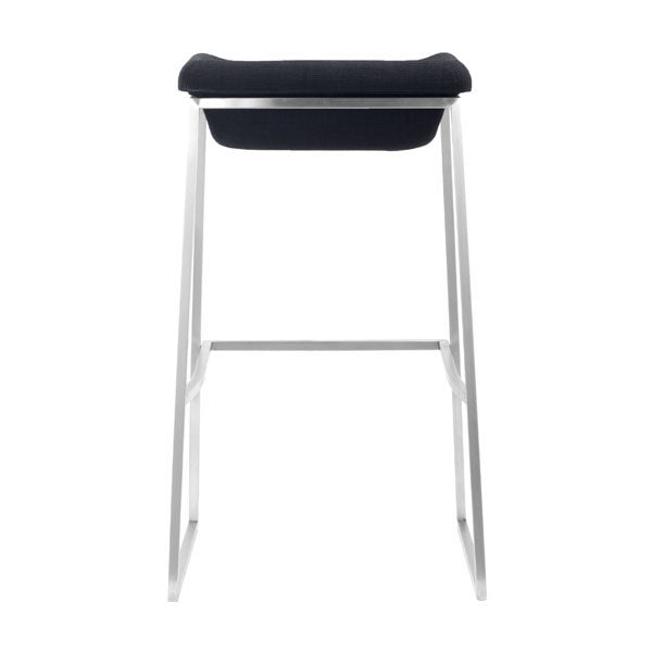 15.7" X 18" X 29.9" 2 Pcs Dark Gray Polyblend Barstool