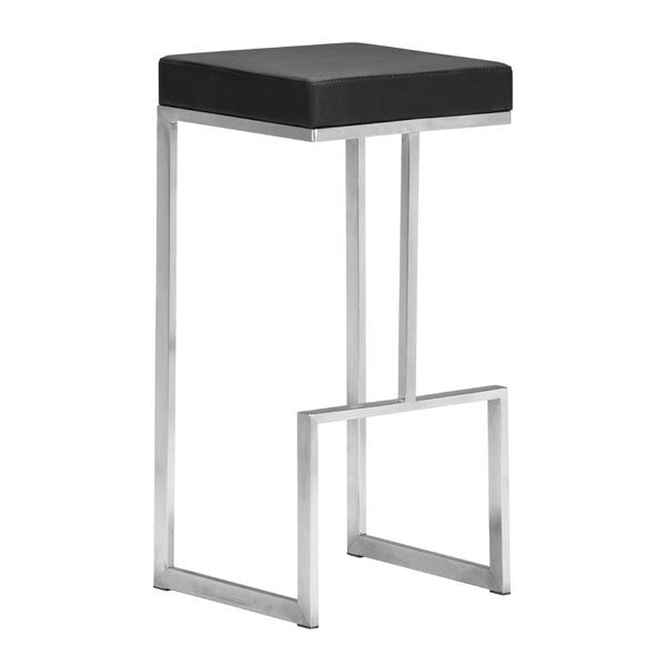 14" X 14" X 30" 2 Pcs Black Leatherette Barstool