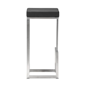 14" X 14" X 30" 2 Pcs Black Leatherette Barstool