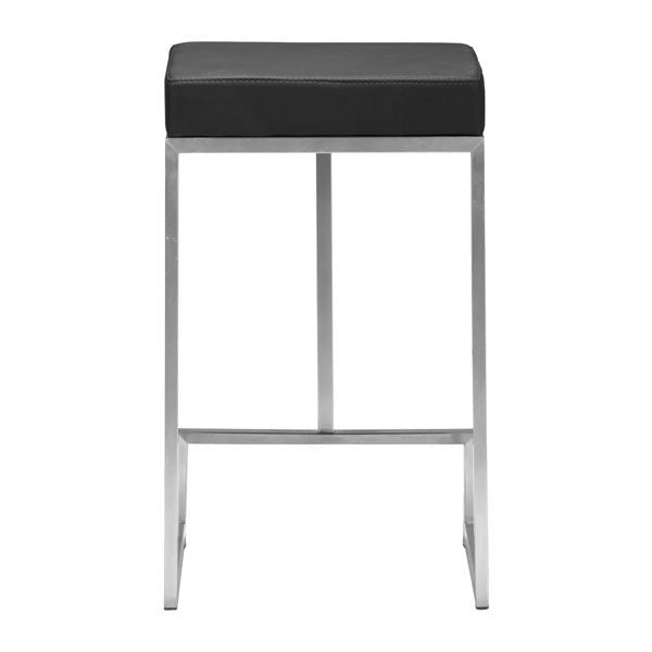 14" X 14" X 26" 2 Pcs Black Leatherette Counter Stool