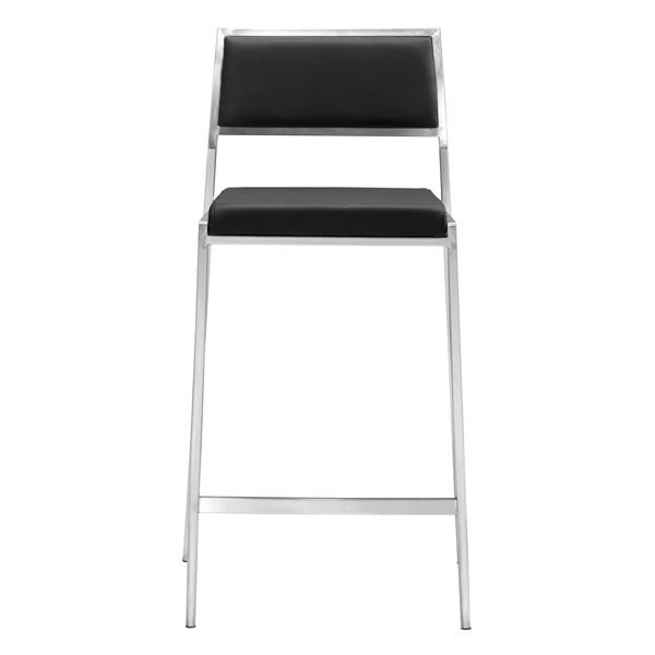 18" X 20" X 36" 2 Pcs Black Leatherette Counter Chair