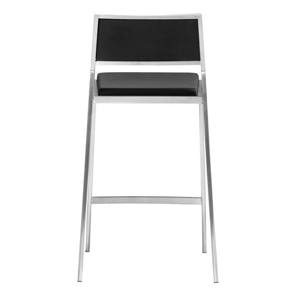 18" X 20" X 36" 2 Pcs Black Leatherette Counter Chair