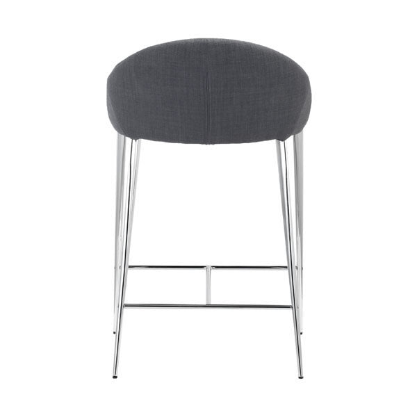 18" X 18" X 30.3" 2 Pcs Graphite Polyblend Counter Chair