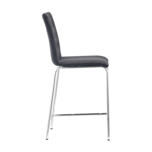 16.5" X 19.7" X 39" 2 Pcs Graphite Polyblend Counter Chair