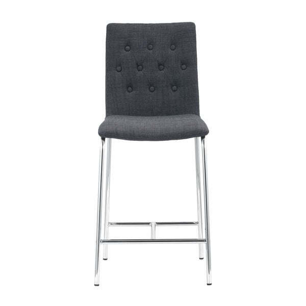 16.5" X 19.7" X 39" 2 Pcs Graphite Polyblend Counter Chair