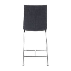 16.5" X 19.7" X 39" 2 Pcs Graphite Polyblend Counter Chair