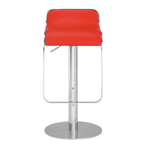 15" X 14.5" X 35" Black Leatherette Stool