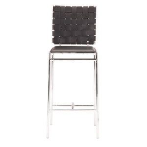 15" X 19" X 39" 2 Pcs Black Leatherette Counter Chair