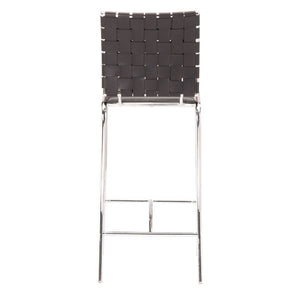 15" X 19" X 39" 2 Pcs Black Leatherette Counter Chair