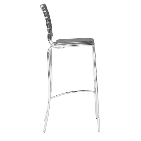 15" X 19" X 41" 2 Pcs Black Leatherette Barstool