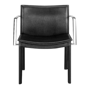24" X 22" X 28" 2 Pcs Black Leatherette Conference Chair