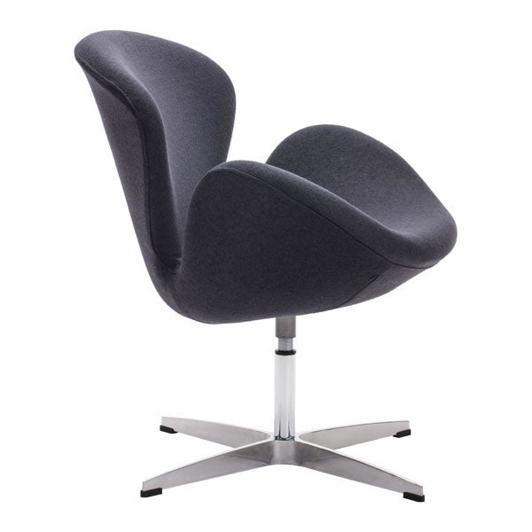 28" X 26.8" X 30" Gray Iron Arm Chair