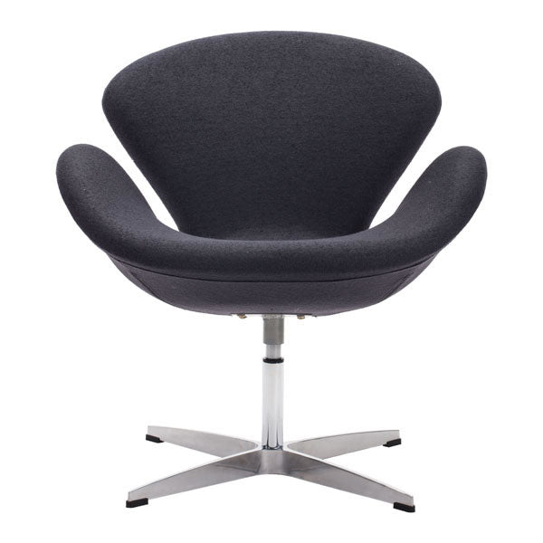 28" X 26.8" X 30" Gray Iron Arm Chair