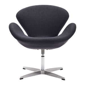 28" X 26.8" X 30" Gray Iron Arm Chair