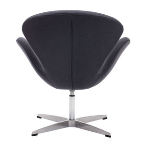 28" X 26.8" X 30" Gray Iron Arm Chair