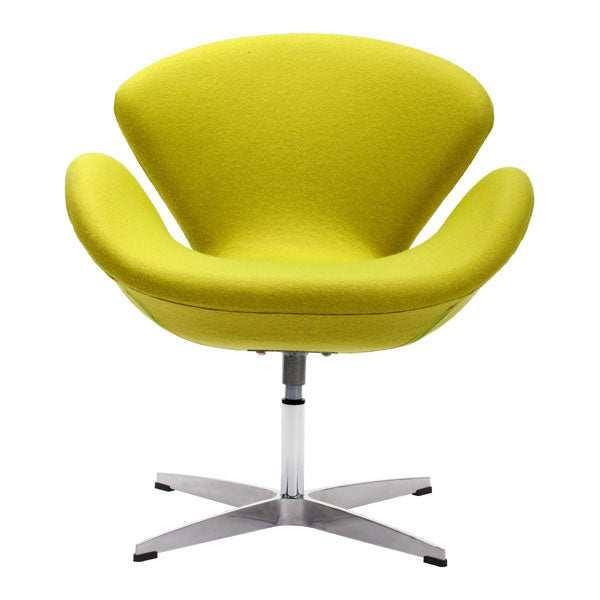 28" X 26.8" X 30" Pistachio Green Polyblend Arm Chair