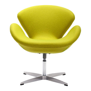 28" X 26.8" X 30" Pistachio Green Polyblend Arm Chair