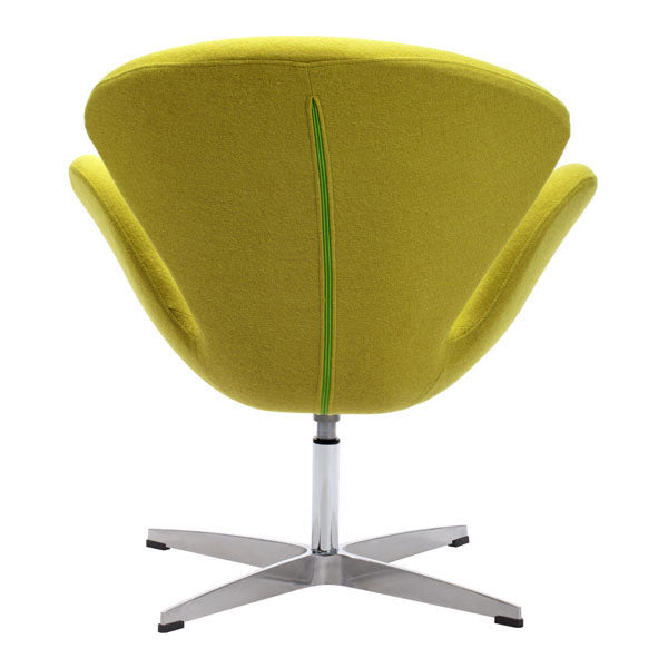 28" X 26.8" X 30" Pistachio Green Polyblend Arm Chair