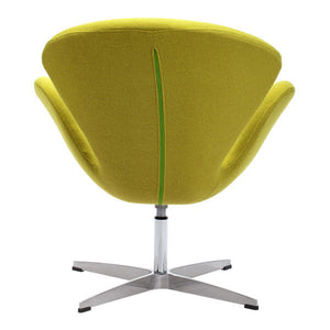 28" X 26.8" X 30" Pistachio Green Polyblend Arm Chair