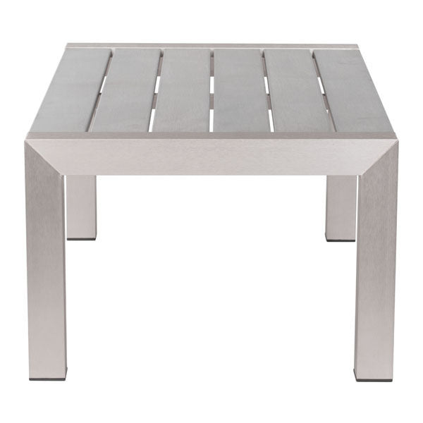 47" X 23.6" X 15.2" Cocoa Tempered Glass Coffee Table