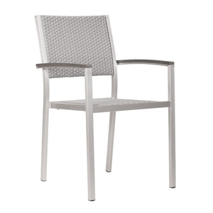 21.3" X 21" X 34.9" 2 Pcs Polyethylene Arm Chair