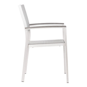 21.3" X 21" X 34.9" 2 Pcs Polyethylene Arm Chair
