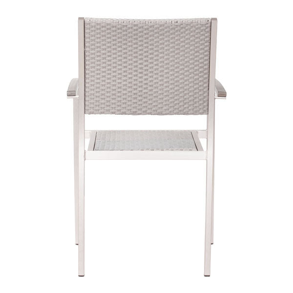 21.3" X 21" X 34.9" 2 Pcs Polyethylene Arm Chair