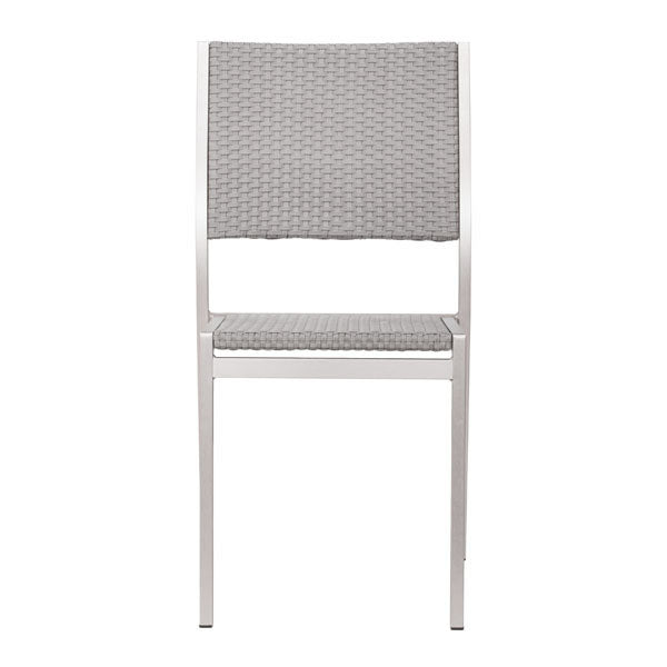 18" X 20.7" X 34.9" 2 Pcs Polyethylene Dining Armless Chair