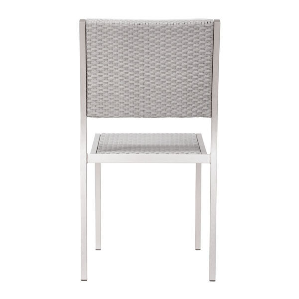 18" X 20.7" X 34.9" 2 Pcs Polyethylene Dining Armless Chair