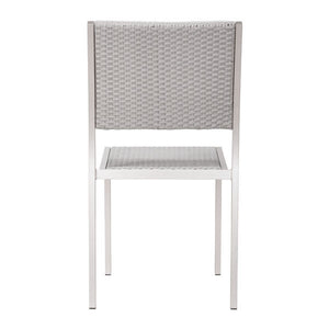 18" X 20.7" X 34.9" 2 Pcs Polyethylene Dining Armless Chair