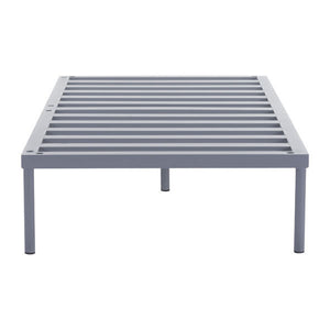 63" X 31.5" X 11" Double Gray Powder Coated Aluminum Beach Base