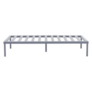 63" X 31.5" X 11" Double Gray Powder Coated Aluminum Beach Base