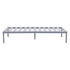 63" X 31.5" X 11" Double Gray Powder Coated Aluminum Beach Base