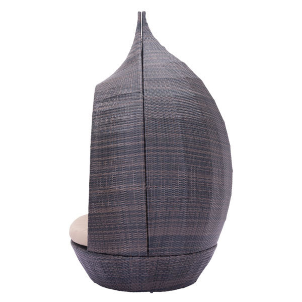 85.6" X 59" X 94.5" Brown Martinique Day Beach Bed