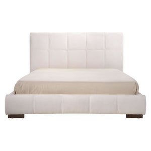 67.7" X 88.6" X 3.3" Queen White Amelie Bed
