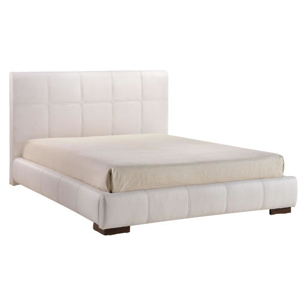 67.7" X 88.6" X 3.3" Queen White Amelie Bed