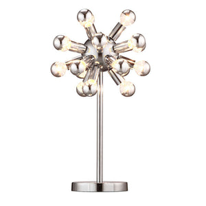 14" X 10" X 20.5" White And Black Simi Table Lamp