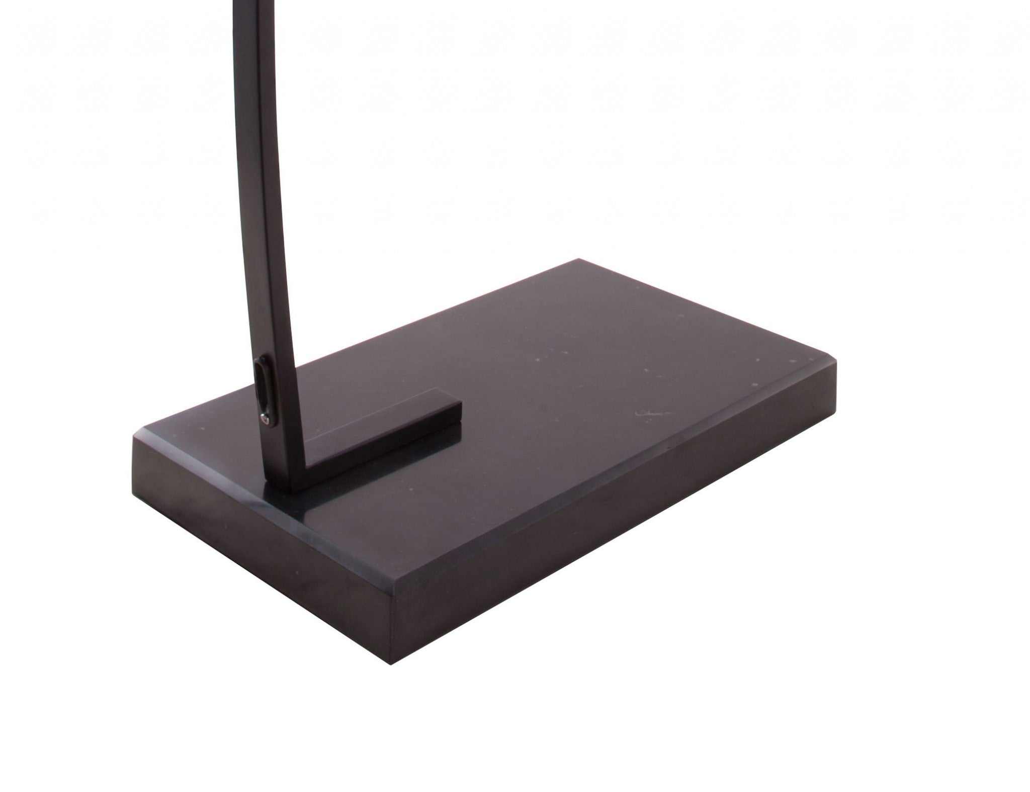 66.9" x 19.7" x 74.8" Black  Fabric  Metal and Marble  Floor Lamp