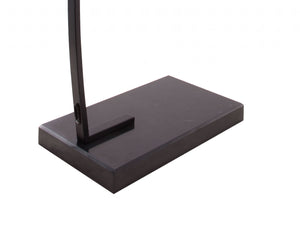 66.9" x 19.7" x 74.8" Black  Fabric  Metal and Marble  Floor Lamp