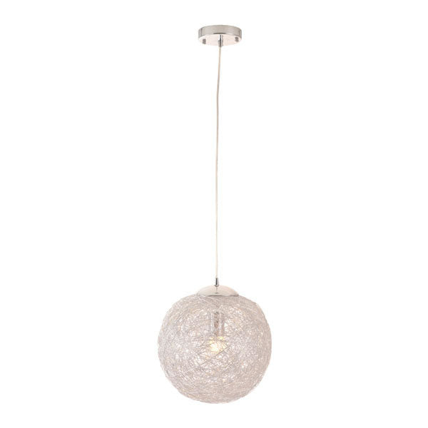 11.8" X 11.8" X 11.8" Aluminum Chrome Ceiling Lamp