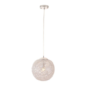 11.8" X 11.8" X 11.8" Aluminum Chrome Ceiling Lamp