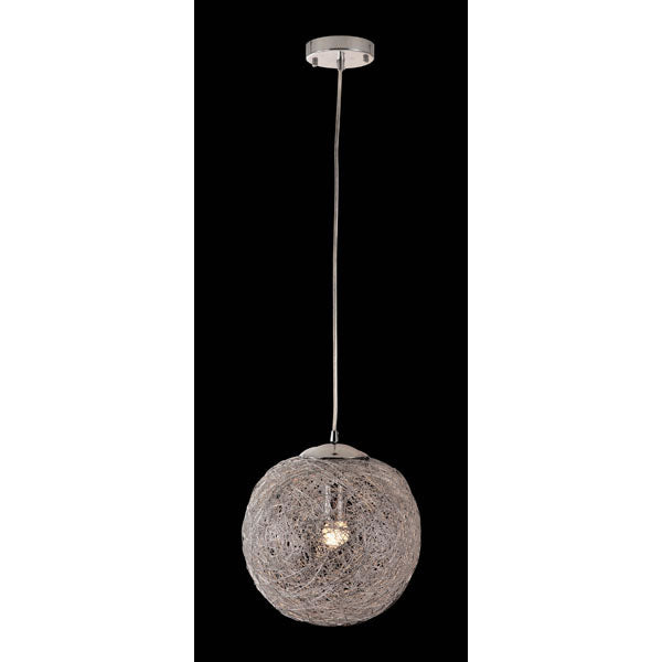 11.8" X 11.8" X 11.8" Aluminum Chrome Ceiling Lamp