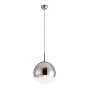 15" X 18" X 15" Chrome Kinetic Ceiling Lamp