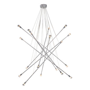 59" X 59" X 78.7" Synthetic Woven Metal Ceiling Lamp
