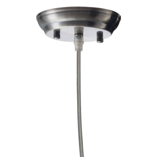 7.9" X 7.9" X 9.8" Glass Metal Ceiling Lamp