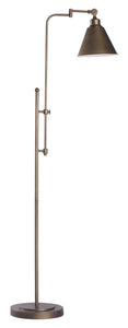23.6" x 11.8" x 65" Brushed Bronze, Metal, Floor Lamp