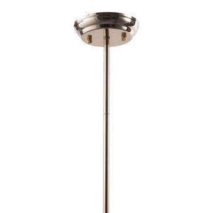 27" X 27" X 59" Gold Electroplated Metal Ceiling Lamp